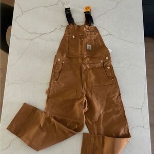 Carhartt Tan Duck Bib Overalls